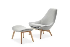 New Gable High Armchair & Ottoman Set Armchairs And Accent Chairs|Living Room Sets