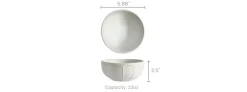 Fashion Grace Cereal Bowls, Set of 4 Tableware|Small Dining Room Furniture