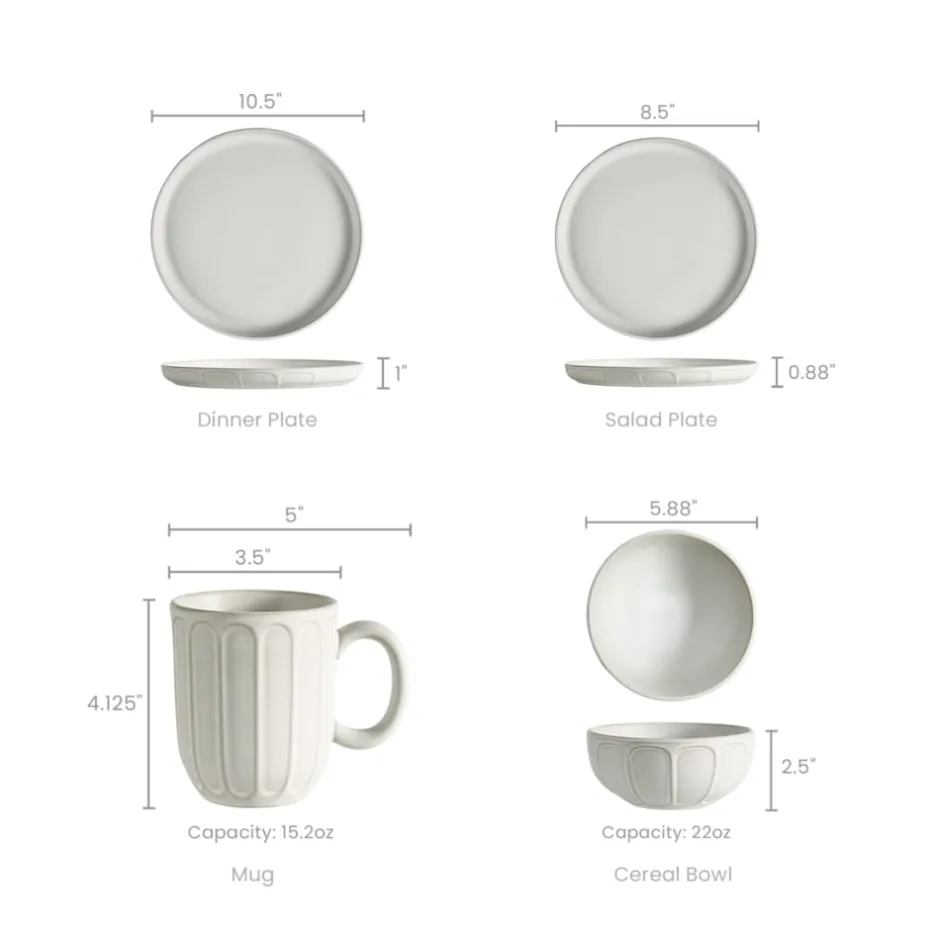 Hot Grace 16-Piece Dinnerware Set Tableware