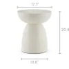 Clearance Guin Round Side Table Outdoor Coffee & Side Tables|Nightstands & Bedside Tables