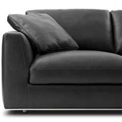 Clearance Hamilton Leather Round Chaise Sectional Sofa Leather Sofas|Sectional Sofas