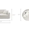 Clearance Hamilton Round Chaise Sectional Sofa Sectional Sofas