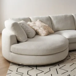 Clearance Hamilton Round Chaise Sectional Sofa Sectional Sofas