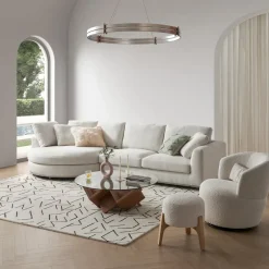 Clearance Hamilton Round Chaise Sectional Sofa Sectional Sofas