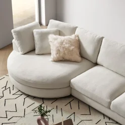 Clearance Hamilton Round Chaise Sectional Sofa Sectional Sofas