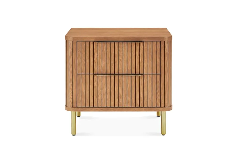 New Harper 2-Drawer Nightstand Small Bedroom Furniture|Nightstands & Bedside Tables