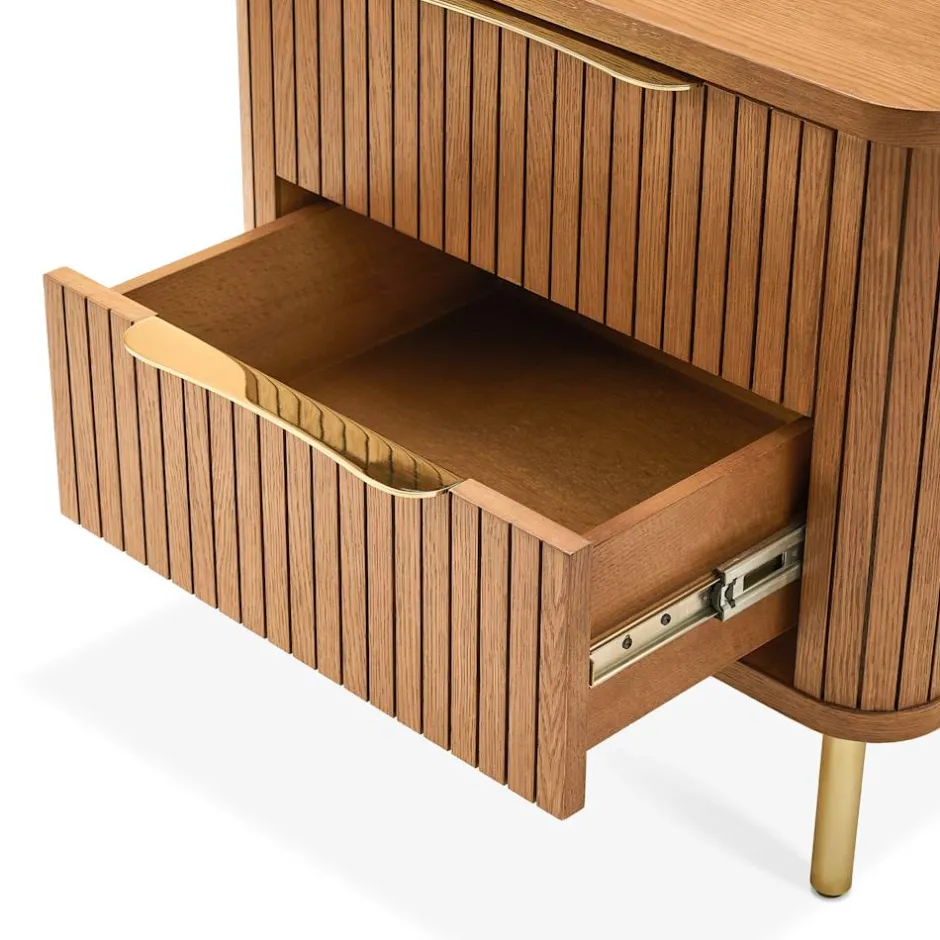 New Harper 2-Drawer Nightstand Small Bedroom Furniture|Nightstands & Bedside Tables