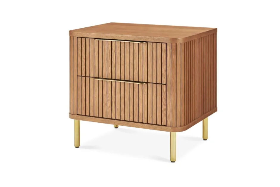 New Harper 2-Drawer Nightstand Small Bedroom Furniture|Nightstands & Bedside Tables