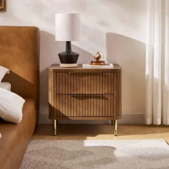 New Harper 2-Drawer Nightstand Small Bedroom Furniture|Nightstands & Bedside Tables