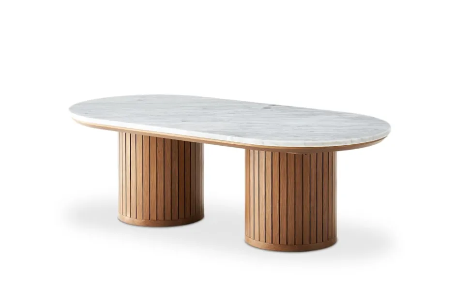New Harper Marble Rectangular Coffee Table Coffee Tables