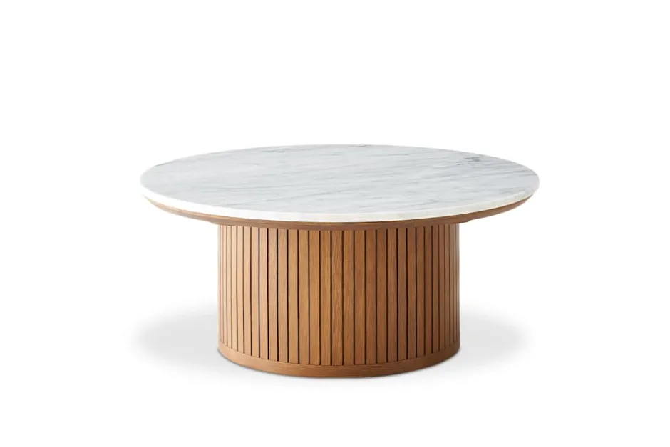 New Harper Marble Round Coffee Table Coffee Tables