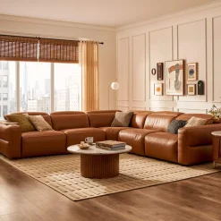 New Harper Marble Round Coffee Table Coffee Tables