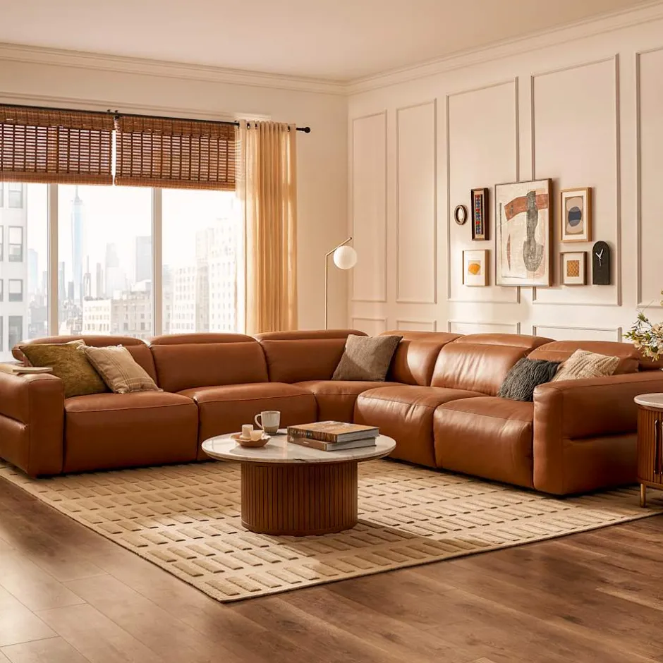 New Harper Marble Round Coffee Table Coffee Tables
