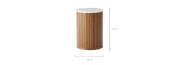 Discount Harper Marble Side Table Nightstands & Bedside Tables|Side Tables
