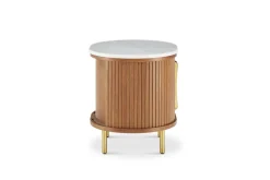 Discount Harper Marble Storage Side Table Nightstands & Bedside Tables|Side Tables