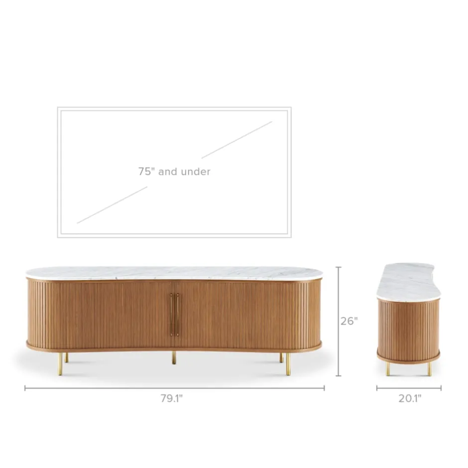 New Harper Marble TV Stand Tv Stands