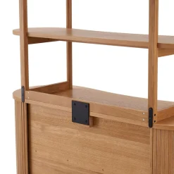 Discount Harper Small Sideboard with Hutch Small Space Storage|Shelves & Bookcases