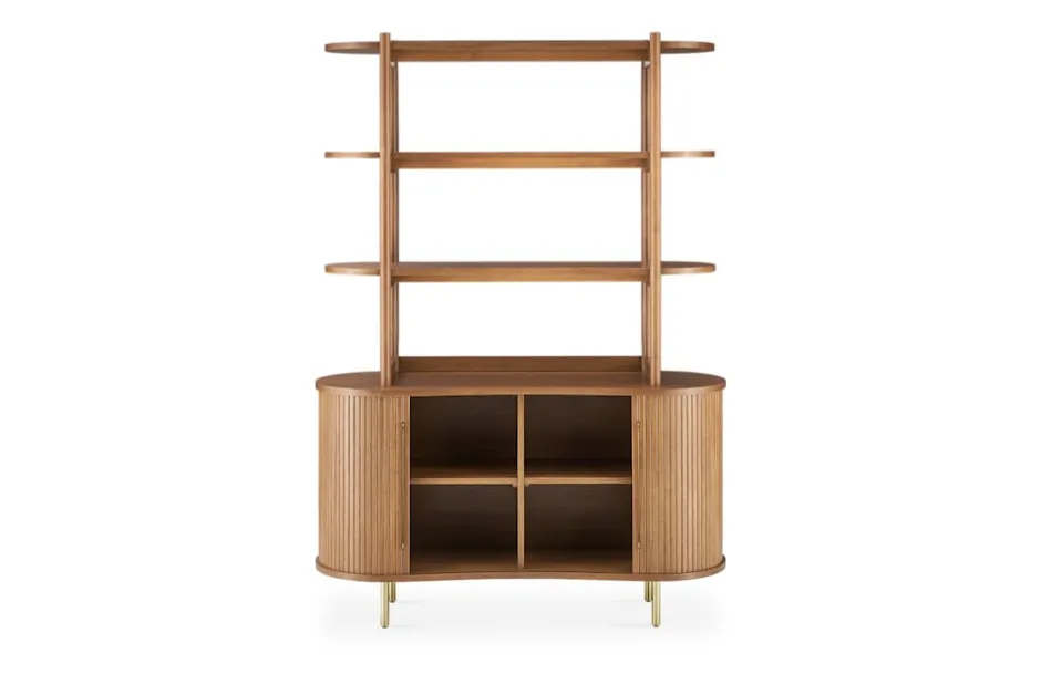 Discount Harper Small Sideboard with Hutch Small Space Storage|Shelves & Bookcases
