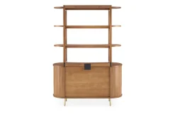Discount Harper Small Sideboard with Hutch Small Space Storage|Shelves & Bookcases