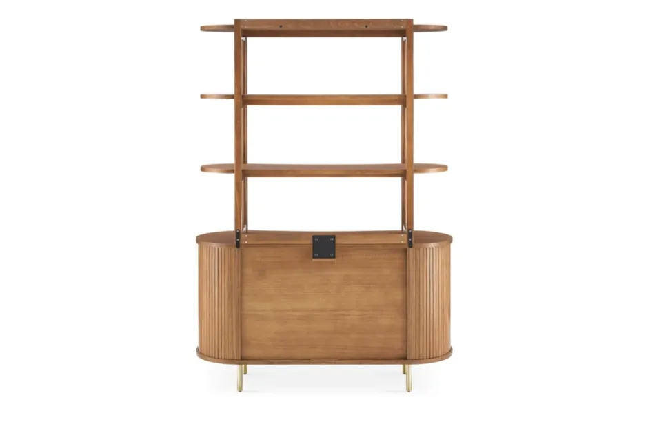 Discount Harper Small Sideboard with Hutch Small Space Storage|Shelves & Bookcases