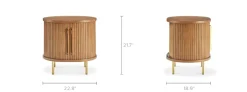 New Harper Storage Side Table Nightstands & Bedside Tables|Side Tables