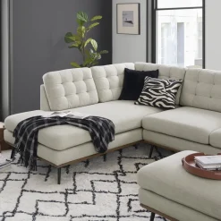 Online Isaac Bumper Chaise Sectional Sofa with Ottoman Living Room Sets|Living Room Sets