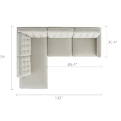Fashion Isaac Bumper Chaise Sectional Sofa Sectional Sofas