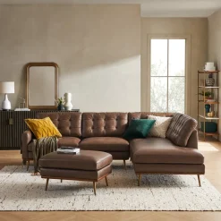 Hot Isaac Leather Ottoman Footstools, Ottomans & Poufs|Leather Sofas
