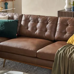 Discount Isaac Leather Reversible Sectional Sofa Leather Sofas|Sectional Sofas