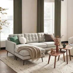 Fashion Isaac Reversible Sectional Sofa Sectional Sofas