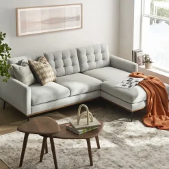 Fashion Isaac Reversible Sectional Sofa Sectional Sofas