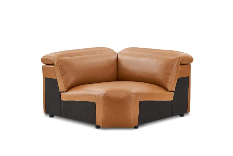 New Jaron Leather Corner Sofa Armchairs And Accent Chairs|Leather Sofas