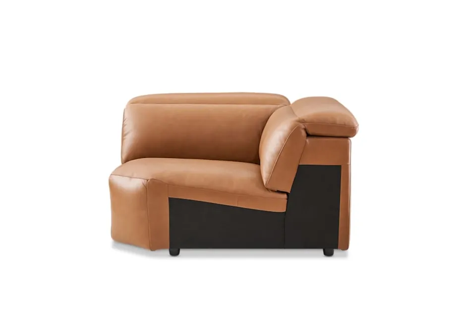New Jaron Leather Corner Sofa Armchairs And Accent Chairs|Leather Sofas