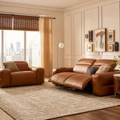 New Jaron Leather Motion Recliner Single Arm Sofa Armchairs And Accent Chairs|Leather Sofas