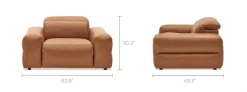 Online Jaron Leather Recliner Armchair Armchairs And Accent Chairs