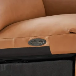 Best Jaron Leather Recliner Chaise Sectional Sofa Leather Sofas|Sectional Sofas