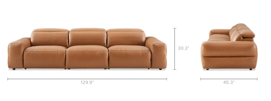 Hot Jaron Leather Recliner Extended Sofa Leather Sofas|3 Seater Sofas