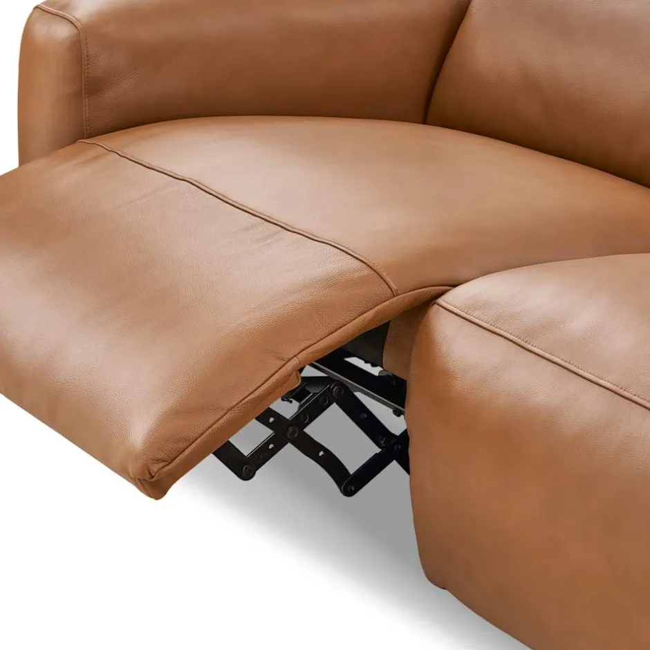 Hot Jaron Leather Recliner Extended Sofa Leather Sofas|3 Seater Sofas