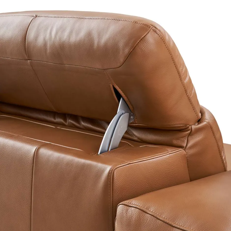 Hot Jaron Leather Recliner Extended Sofa Leather Sofas|3 Seater Sofas