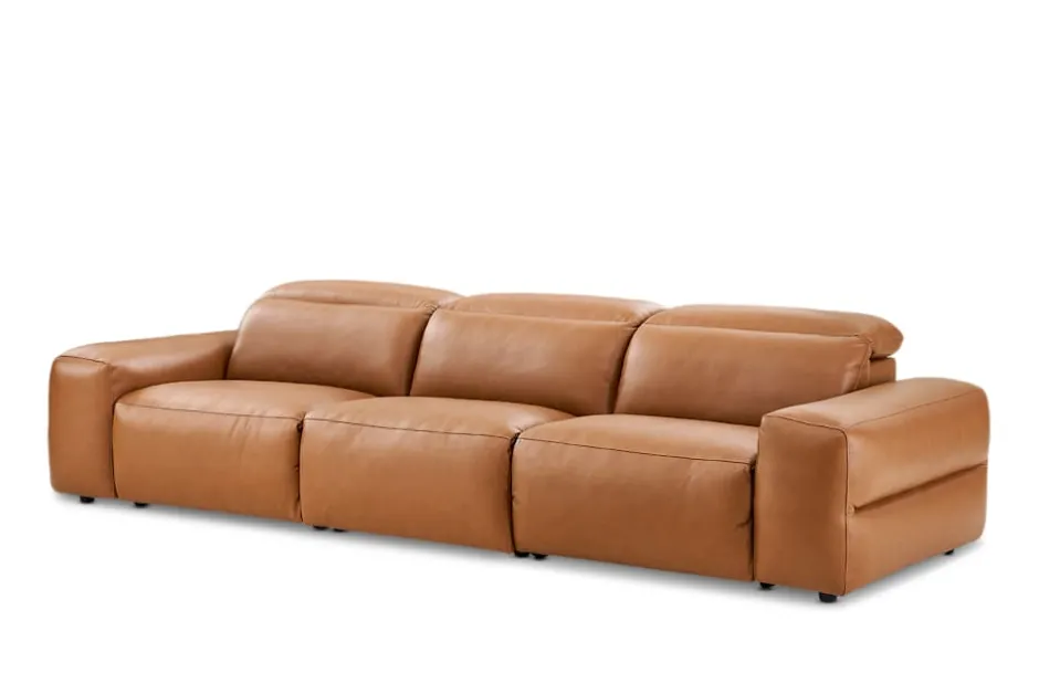 Hot Jaron Leather Recliner Extended Sofa Leather Sofas|3 Seater Sofas