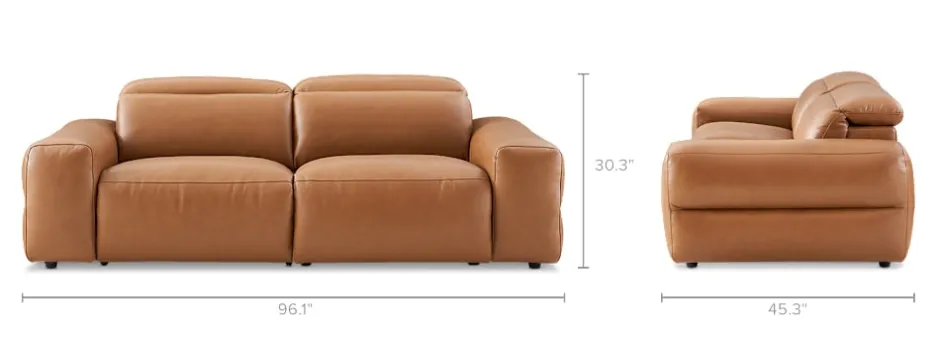 New Jaron Leather Recliner Sofa Leather Sofas|3 Seater Sofas