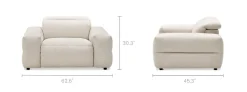 Discount Jaron Performance Fabric Recliner Armchair Armchairs And Accent Chairs