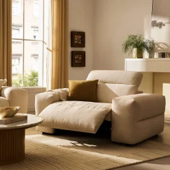 Discount Jaron Performance Fabric Recliner Armchair Armchairs And Accent Chairs