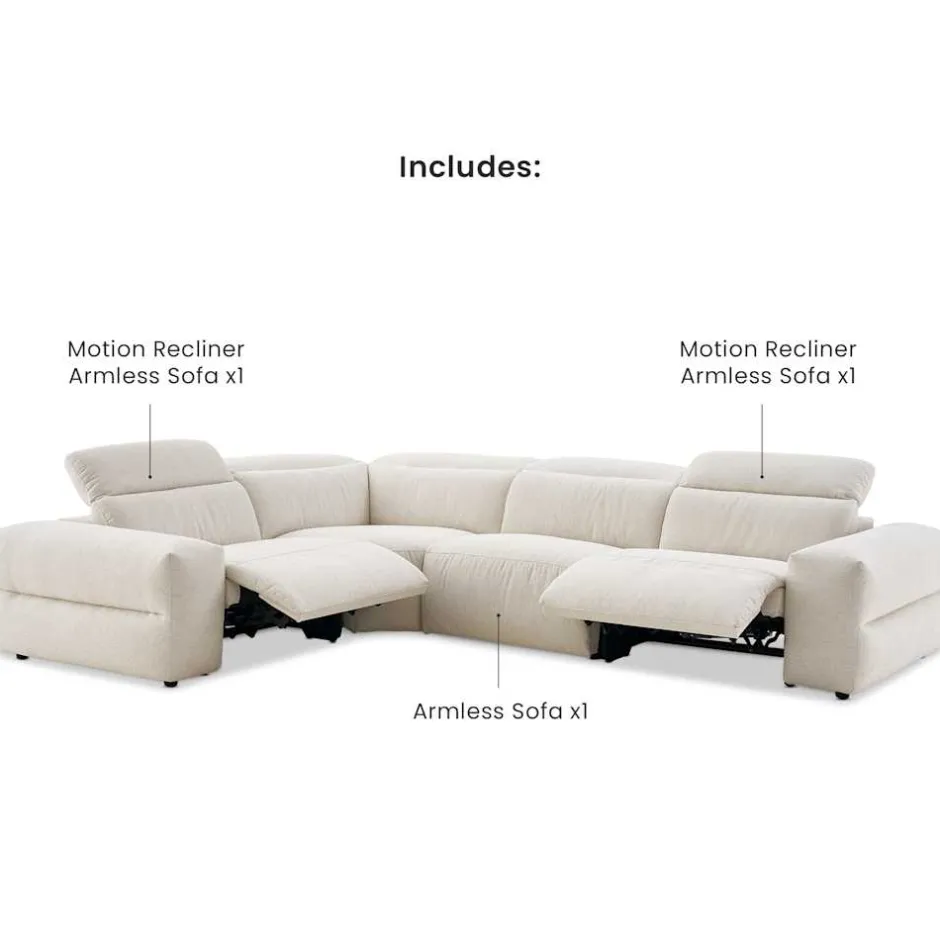 Discount Jaron Performance Fabric Recliner Chaise Sectional Sofa Sectional Sofas