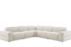 Sale Jaron Performance Fabric Recliner L-Shaped Sectional Sofa Sectional Sofas