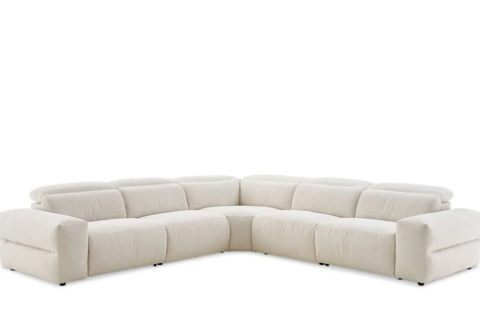 Sale Jaron Performance Fabric Recliner L-Shaped Sectional Sofa Sectional Sofas