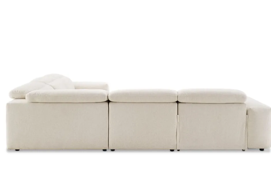 Sale Jaron Performance Fabric Recliner L-Shaped Sectional Sofa Sectional Sofas