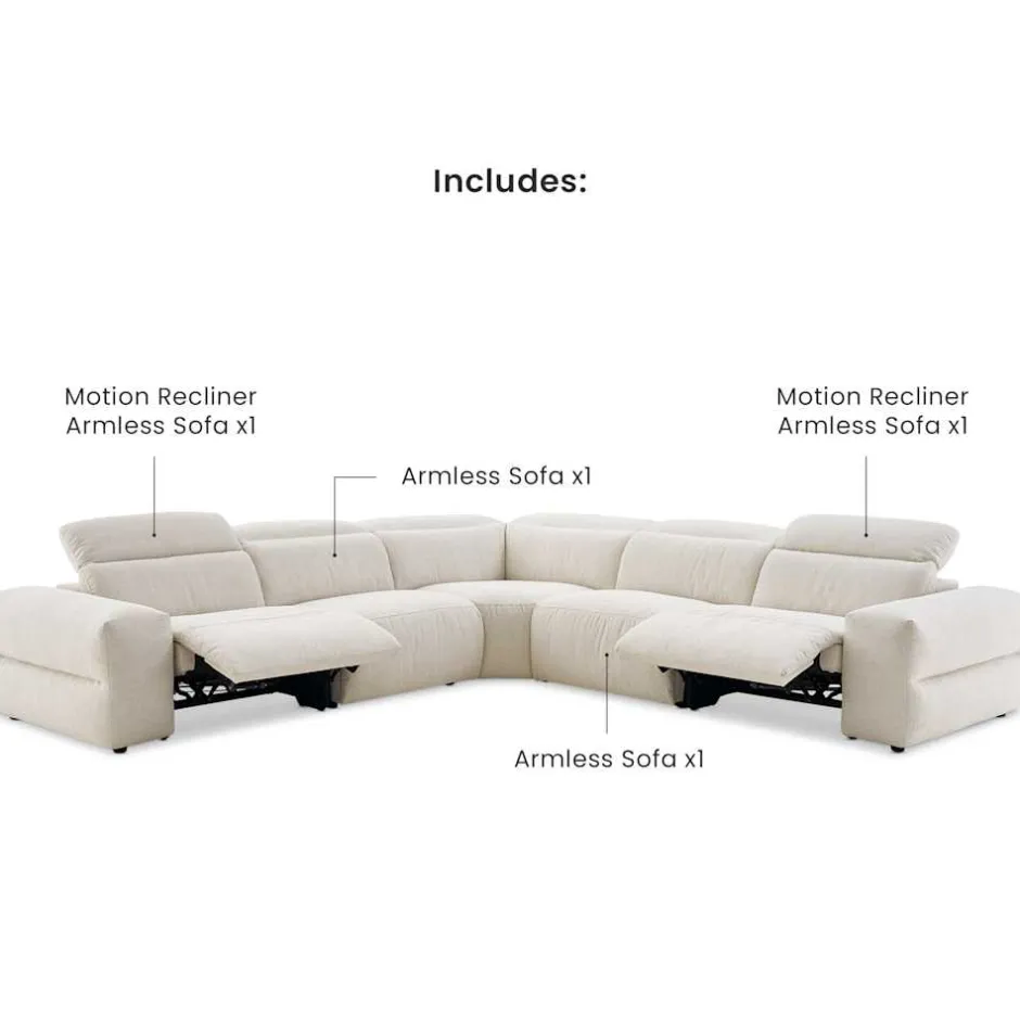 Sale Jaron Performance Fabric Recliner L-Shaped Sectional Sofa Sectional Sofas