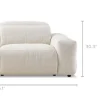 Best Jaron Performance Fabric Recliner Sofa 3 Seater Sofas