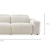 Sale Jaron Performance Fabric Recliner Extended Sofa 3 Seater Sofas